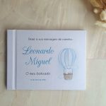 livro de mensagens balão